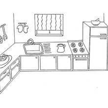 Cocina - Dibujos para colorear gratis