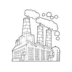 Fábrica - Dibujos para colorear gratis