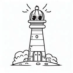 Faro - Dibujos para colorear gratis