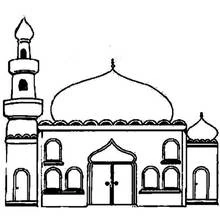 Mezquita - Dibujos para colorear gratis