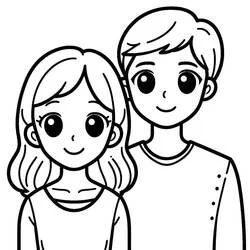 Mamá y Papá - Dibujos para colorear gratis Mamá y Papá - Dibujos para colorear gratis