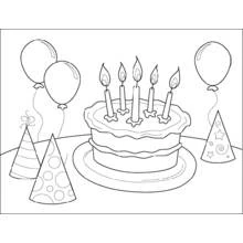 Aniversario - Dibujos para colorear gratis