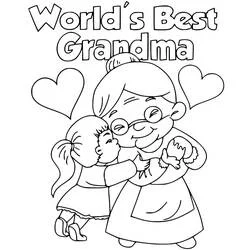 Día de la Abuela - Dibujos para colorear gratis