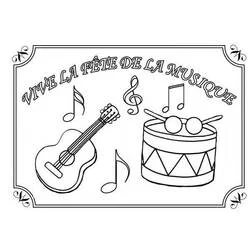 Día de la Música - Dibujos para colorear gratis