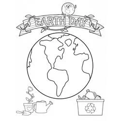 Día de la Tierra - Dibujos para colorear gratis