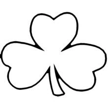 Dibujo de Trébol de tres hojas para San Patricio para colorear