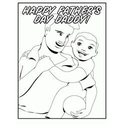 Día del Padre - Dibujos para colorear gratis