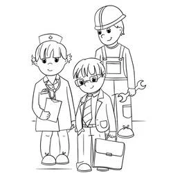 Día del Trabajo - Dibujos para colorear gratis
