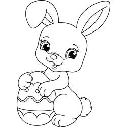 Easter Bunny - Dibujos para colorear gratis
