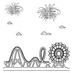 Feria - Dibujos para colorear gratis