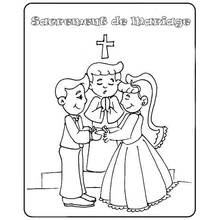Matrimonio - Dibujos para colorear gratis