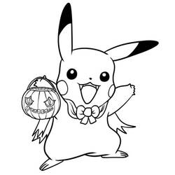 Pokémon de Halloween - Dibujos para colorear gratis