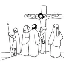Viernes Santo - Dibujos para colorear gratis