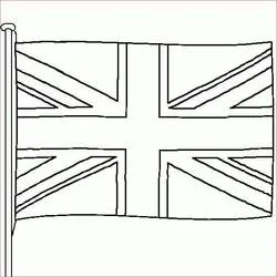 Bandera de Inglaterra - Dibujos para colorear gratis