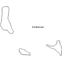 Comoras - Dibujos para colorear gratis