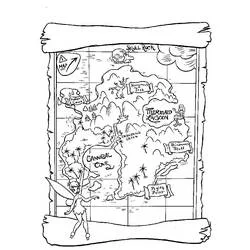 Mapa del Tesoro - Dibujos para colorear gratis