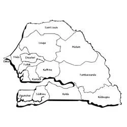 Senegal - Dibujos para colorear gratis
