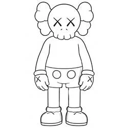 KAWS - Dibujos para colorear gratis