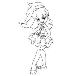 Polly Pocket - Dibujos para colorear gratis