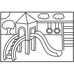 Tobogán - Dibujos para colorear gratis