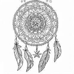 Mandalas Atrapasueños - Dibujos para colorear gratis
