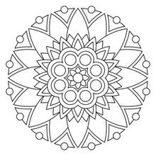Mandalas de Flores - Dibujos para colorear gratis