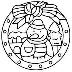 Mandalas de Navidad - Dibujos para colorear gratis