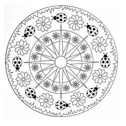 Mandalas de Primavera - Dibujos para colorear gratis