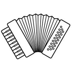 Acordeón - Dibujos para colorear gratis