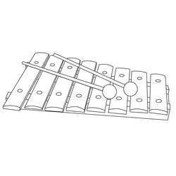 Xilófono - Dibujos para colorear gratis
