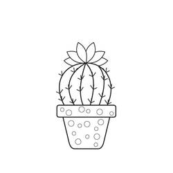 Cactus - Dibujos para colorear gratis