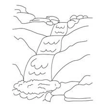 Cascada - Dibujos para colorear gratis