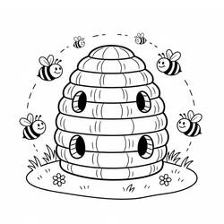 Colmena - Dibujos para colorear gratis