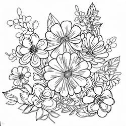 Flor - Dibujos para colorear gratis