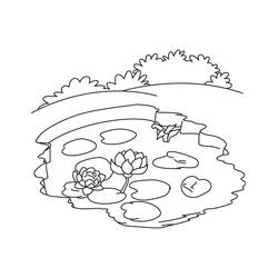 Lago - Dibujos para colorear gratis