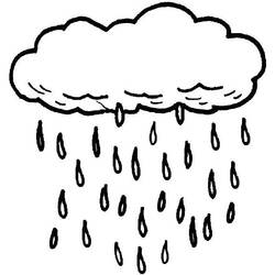Lluvia - Dibujos para colorear gratis