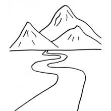 Montaña - Dibujos para colorear gratis