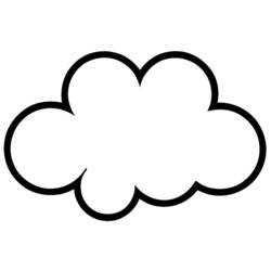 Nube - Dibujos para colorear gratis
