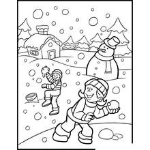 Página para colorear Temporada de Invierno (Naturaleza y Estaciones) #164391 lista para imprimir