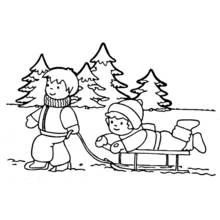 Dibujo Temporada de Invierno (Naturaleza y Estaciones) #164425 para colorear, imprimible gratis