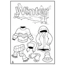 Lámina Temporada de Invierno (Naturaleza y Estaciones) #164723 para colorear gratis para niños y adultos