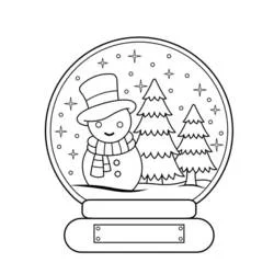 Bola de Nieve - Dibujos para colorear gratis