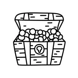 Cofre del Tesoro - Dibujos para colorear gratis Cofre del Tesoro - Dibujos para colorear gratis