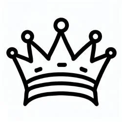 Corona - Dibujos para colorear gratis