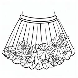 Falda - Dibujos para colorear gratis