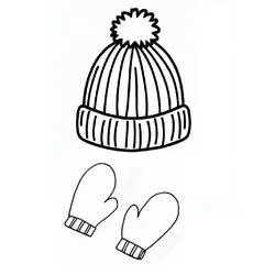Gorro de Invierno - Dibujos para colorear gratis