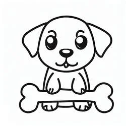 Hueso de Perro - Dibujos para colorear gratis