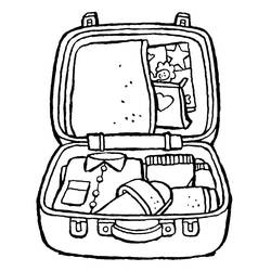 Maleta - Dibujos para colorear gratis