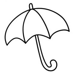 Paraguas - Dibujos para colorear gratis