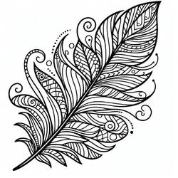 Pluma - Dibujos para colorear gratis